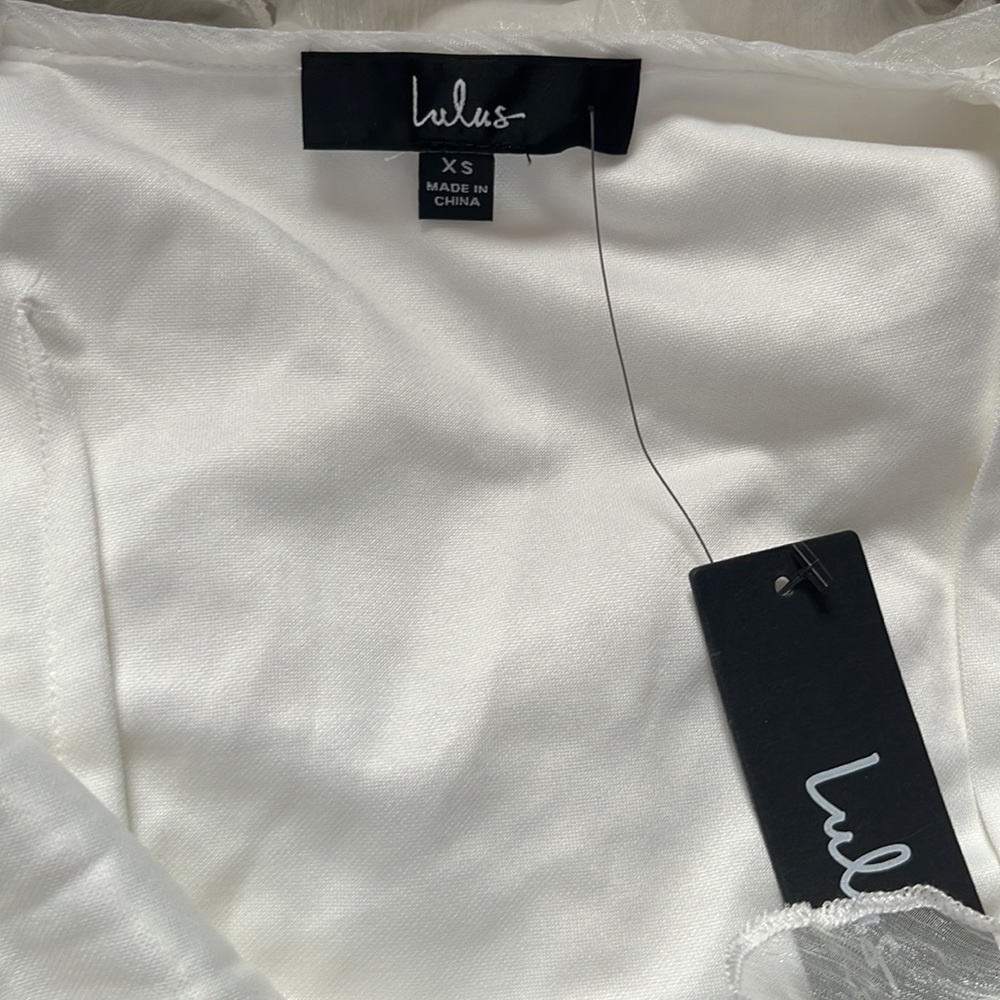 Lulu’s Ruffles White dress 👗 - Picture 11 of 14